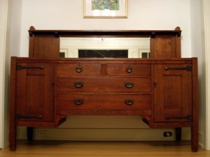 Stickley Brothers 70 inch strap hinge sideboard
